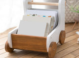 Wood Desk Organizer Cute Cartoon Desktop Handbook Stickers Organizer for Study Children's Room V1294-YM0703-3117230021311
