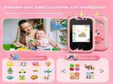Kids Smart Phone Toy with Dual Camera and IPS Touch Screen Blue Dinosaur Silicone Case Educational V888-ELOSUNG41284