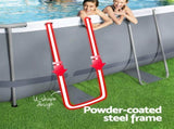 Bestway Swimming Pool 427x250x100cm Steel Frame Above Ground Pools Filter Pump Ladder 7250L BW-POOL-427-56622