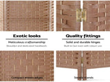 Artiss 8 Panel Room Divider Screen 326x170cm Woven Natural RD-C-8001-8P-NT