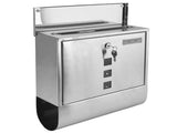 Mail Box European Style Narrow Slot Stainless Steel Hanging Locking Mailbox for Outside Garden V1294-YM0523-3117220052311
