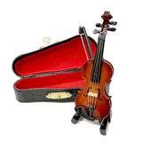 Mini Musical Instrument Violin Model Ornament - Perfect Gift for Music Lovers & Miniature V1192-AZ-W-25479