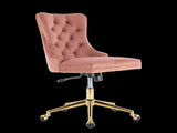 Velvet Home Office Chair- Pink V226-SW1823PK