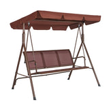 VEVOR 3-Seat Patio Swing Chair, Outdoor Patio Swing with Adjustable Canopy, Porch Swing with V952-TJQQ68INX44IVDDHLV0
