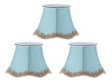 3Pcs Fabric Lampshade ClipType Modern European Style E14 Lamp Cover for Home Hotel KTV Green V1294-YM0901-3119210069111