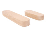 2Pcs Tailor Clappers 7in 12in Double Side Grooved Wood Clappers Sewing Tools for Pressing Seams V1294-YM0901-3117240309811