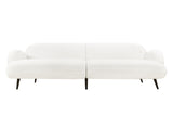 Levede Cloud Sofa 3 Seater Sherpa Fleece White SF1008-BG