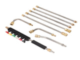 Pressure Washer Extension Wand 5 Straight Rod 3 Curve Rod Set Power Washer Lance with 6 Nozzles V1294-YM0703-3111230025811