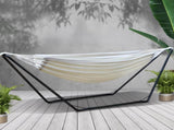 Gardeon Hammock Bed with Stand Outdoor Camping Hammocks Steel Frame HM-BED-KIT-U-S-CREAM