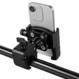 Motorcycle Phone Mount, 360&deg Rotation Design, Shock Absorbing and Drop Proof, Quick Lock and V1369-AZ3-W-12023