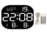 Digital Clock Large Screen LED USB 5V Remote Multifunctional Temperature Month Display Luminous V1294-YM0901-3115230114511