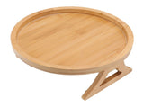 Sofa Tray Bamboo Wood Texture Armrest Couch Clip On Tray Table for Coffee Tea Snacks V1294-YM0717-3111220221811