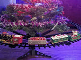 Christmas Train Set with Sounds Lights Electric Rail Car Toy Mini Train Toy Set for Christmas V1294-YM0715-10324226