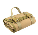 khaki Waterproof Camping Ground Mat 200 x 75 cm High Density Oxford Fabric, Roll Up Portable V888-ELOSUNG58060