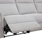 Fabric Electric Recliner Grey Chaise Sofa with Storage V43-SOF-LOUI