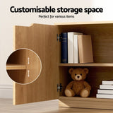 Artiss TV Unit Entertainment Unit Storage Cabinet 180cm Pine FUR-U-CT04-TV180-WD-AB