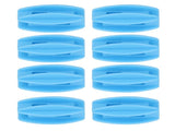 100PCS Electric Fence Insulator Weather Resistant ABS Square Tube Post Insulator for Steel Wire Blue V1294-YM0717-3111220228811
