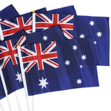 12x Australian Hand Flags Set of 8 Perfect for Australia Day Celebrations V563-13267_12X