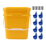 Automatic Chicken Waterer Cup with 12L Handheld Barrel Poultry Drinking Equipemnt for Goose Duck V1294-YM0706-3111230182715
