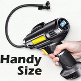 Car Air Compressor Digital Tire Inflator Auto Stop Portable With LED Light 4 Pressure Units 8ft Cord V1366-AZ2-W-02680