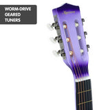 Karrera Childrens 34in Acoustic Guitar Kids - Purple CC34-PU