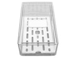 Refrigerator Storage Box Holder with Draining Plate Fruit Storage Container Preservation BoxS V1294-YM0523-3118220040112