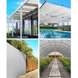 Instahut 50% Shade Cloth 3.66x10m Shadecloth Wide Heavy Duty White SH-CL-366X100-100-R-WH