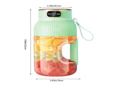 Portable 1200ml Electric Mixing Cup, Stainless Steel & Glass Body, Squeeze Bottle for Protein V1189-LWWAL-20260401-07282