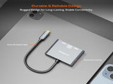 mbeat Tough Link USB-C to Dual 4K/60Hz HDMI MST Adapter - Space Grey V186-MB-XAD-C2HDM