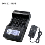 LiitoKala Lii-500 4 Slots Smart Intelligent Battery Charger Kit for 3.7V Li-ion & 1.2V Ni-MH V1294-YM0901-L2141UK