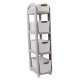 Thickened Enlarged Basket Shelf Cart Multi Layers Storage Rack Removable Floor Standing Multi Layer V1294-YM0901-3117230267313