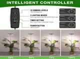 Versatile Floor Plant Grow Light with Full Spectrum LED Ring, Telescopic Stake, 3 Color Modes, V1341-ZY-WAQJ6S4A-WHITE-2PCS