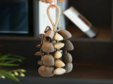 Handmade nutshell wind chime, nutshells rustling in the wind, bringing a touch of mountain forest V1232-GKZSL001