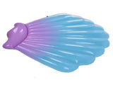 Float Bed Inflatable Floating PVC Shell Shaped Portable Accessory for Indoor Outdoor V1294-YM0523-3111220014411