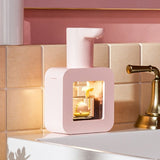 Touchless Automatic Sensor Soap Dispenser Cartoon Pet Waterproof Smart Foam Soap Dispenser Pink V1294-YM0716-3112220051012