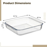 Glass Baking Pan, Glass Baking Dish, Oven Safe Square Glass Baking Pan, Tempered Glass Baking Dishes V1192-AZ-W-18268