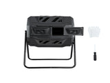 Gardeon Compost Bin Dual-Chamber 160L Composter Tumbler Rotating Garden Recycle Food Waste CBIN-DUAL-TBL-BK