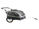 Dog Bike Trailer, Supports up to 40 kg, 2-in-1 Pet Stroller Cart Bicycle Carrier, Easy Folding Cart V952-TCTCLYSCWZXCSF5IBV0
