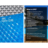 Aqua Buddy Pool Cover 9.5x5m 400 Micron Swimming Pool Solar Blanket Blue Silver PC-95X50-M-DX-BL