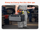 Metal Tool Box, 20.5-inch, Portable Metal Tool Box with 4 Drawers, Small Tool Chest with EVA Liners, V952-CTSBXSGJX20ILXNNKV0