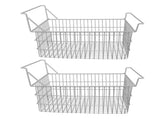 2pcs Freezer Baskets for Chest Freezer Household Wire Storage Basket Bins Organizer with High Low V1294-YM0710-3113230313011