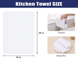 Homaxy Kitchen Towels, 16 x 28 Inches and 13 x 28 Inches, Set of 10 Bulk Cotton Kitchen Towels Set, V1258-DP02-F-188