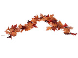 Decorative Artificial Maple Garland Fall Leaf Garland Decoration Thanksgiving Halloween Fake Maple V1294-YM0523-3115210217313