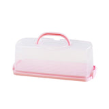 Rectangular Cake Carrier Box with Click Closure Green Plastic Container for Cakes & Muffins V1192-AZ-W-26681