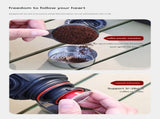 Black Portable Hand Press Espresso Machine - Compatible with Espresso Capsules and Ground Coffee for V888-ELOSUNG34441