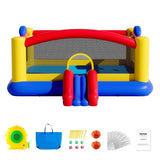 Inflatable Bounce House, Outdoor High Quality Playhouse Trampoline, Jumping Bouncer with Blower, V952-CQCBBHYC2021Z5HY3V3