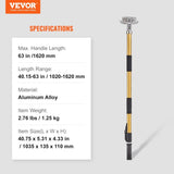 VEVOR Drywall Flat Box Handle, 40''-64'', Anodized Aluminum Flat Finishing Extension Handle, V952-GQPSHSBYC4064MWTCV0