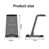 15W 3-in-1 Wireless Charging Station for iOS & Android Devices V1263-JX-5015