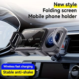 Smart Dual-Mode Rotating Stand Foldable Design, Wireless Fast Charging, Anti-Shake, One-Touch Auto V1106-QCZJ001