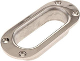 Hawse Pipe Silver Winch Cable Lead Guide Stainless Steel Rectangular Boat Fairlead for Marine Ship V1259-DP01-A-1396